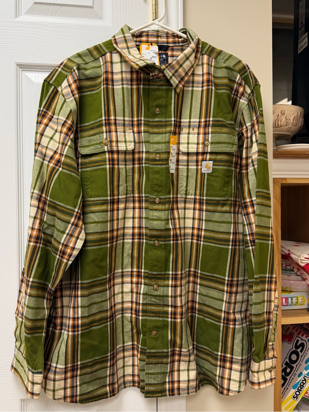Carhartt Button Down Long Sleeve Shirt. Loose Fit